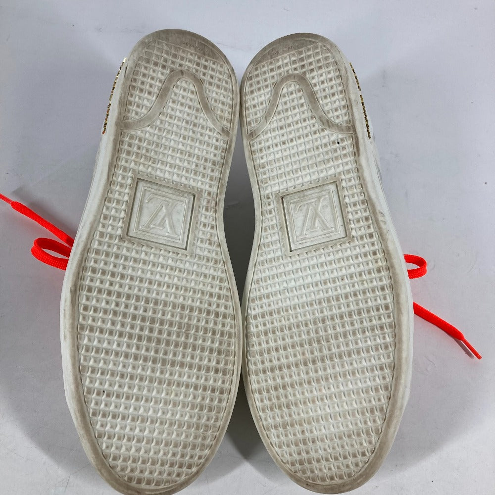 LOUIS VUITTON sneakers PVC white Front Row Line Monogram Lace Shoes Shoes Women 36 Used Authentic