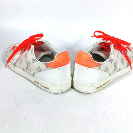 LOUIS VUITTON sneakers PVC white Front Row Line Monogram Lace Shoes Shoes Women 36 Used Authentic