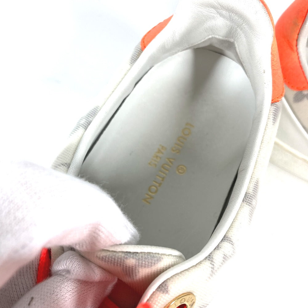 LOUIS VUITTON sneakers PVC white Front Row Line Monogram Lace Shoes Shoes Women 36 Used Authentic