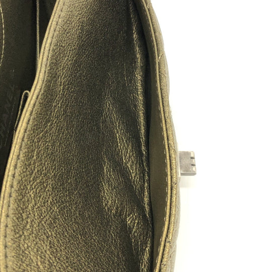 CHANEL Shoulder Bag Calfskin gold 2.55 metal fittings Matelasse quilting Women Used Authentic