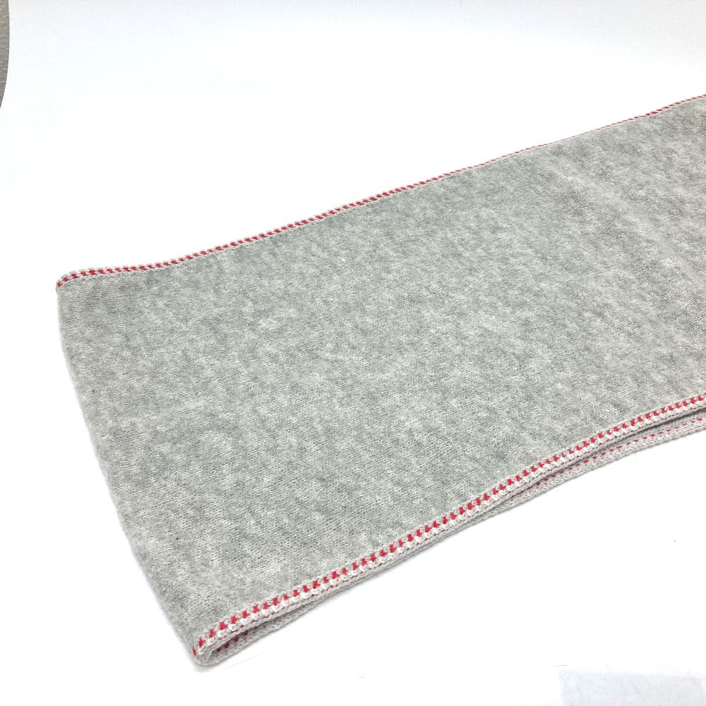 CHANEL Scarf cashmere gray 2024 model COCO Mark Women Used Authentic
