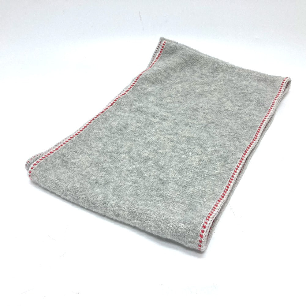 CHANEL Scarf cashmere gray 2024 model COCO Mark Women Used Authentic