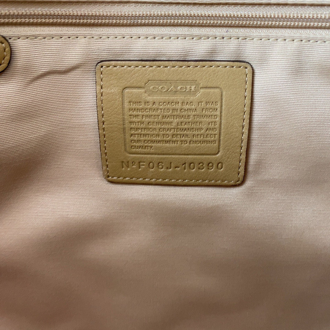 COACH Tote Bag F06J-10390 canvas beige Signature