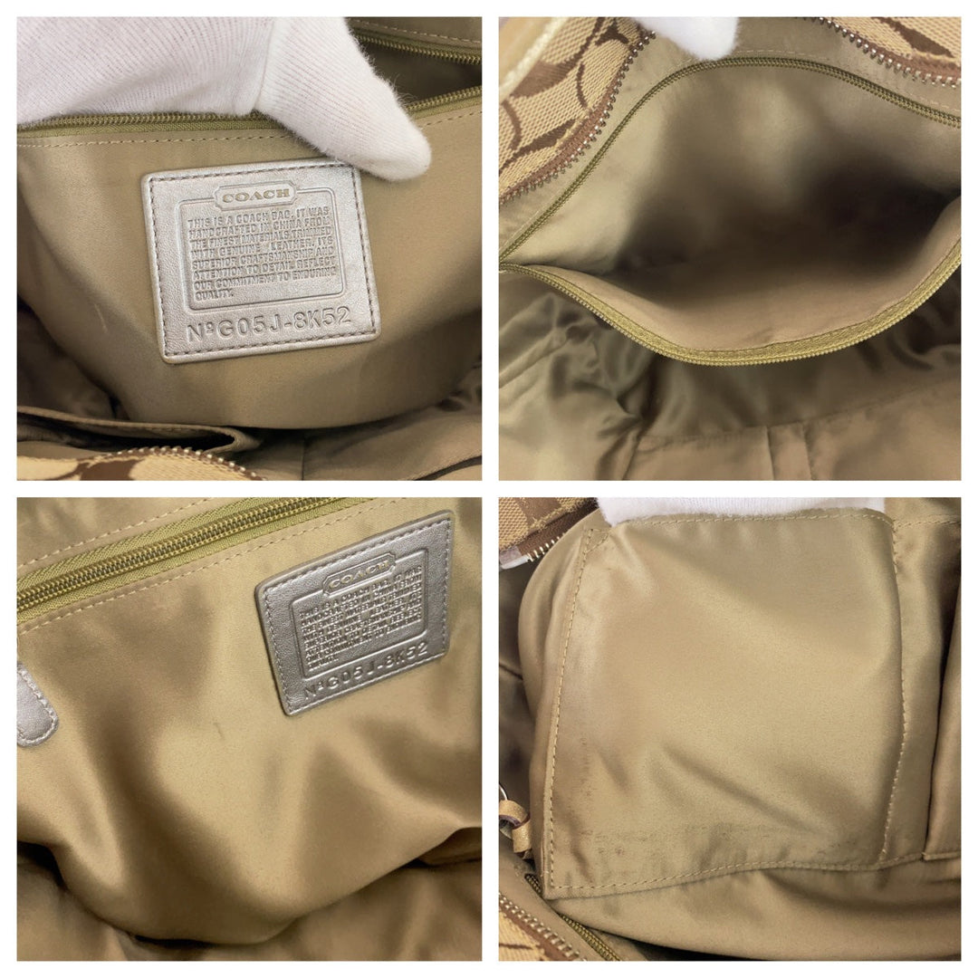 COACH Tote Bag G05J-8K52 leather Brown Signature