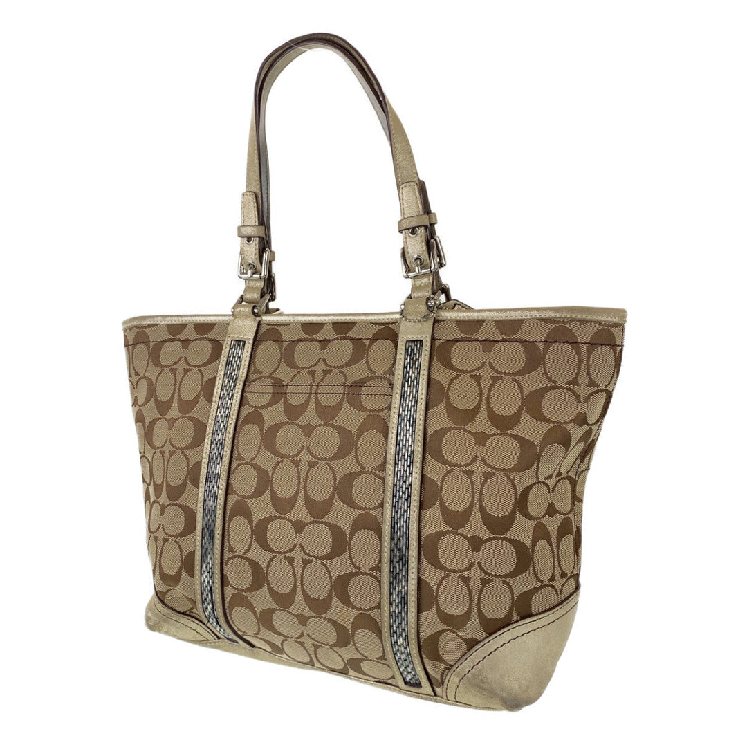 COACH Tote Bag G05J-8K52 leather Brown Signature