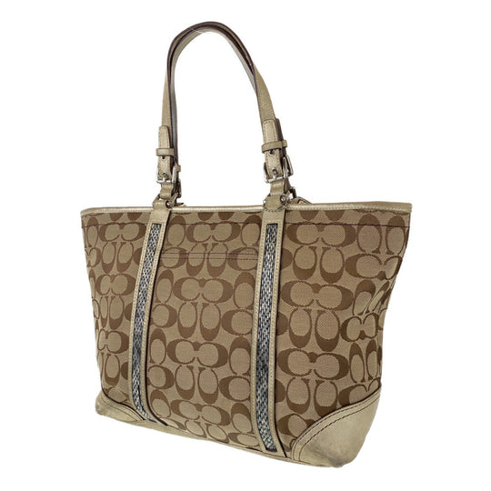 COACH Tote Bag G05J-8K52 leather Brown Signature