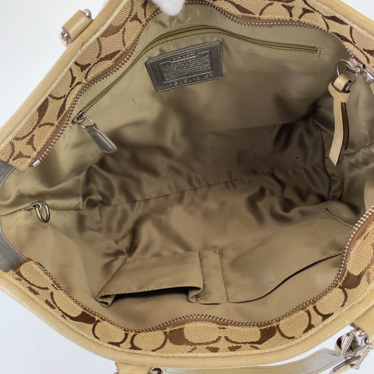 COACH Tote Bag G05J-8K52 leather Brown Signature