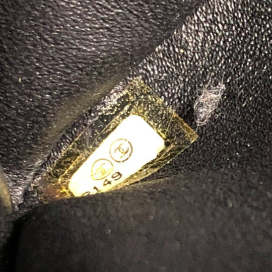 CHANEL Shoulder Bag tweed black COCO Mark