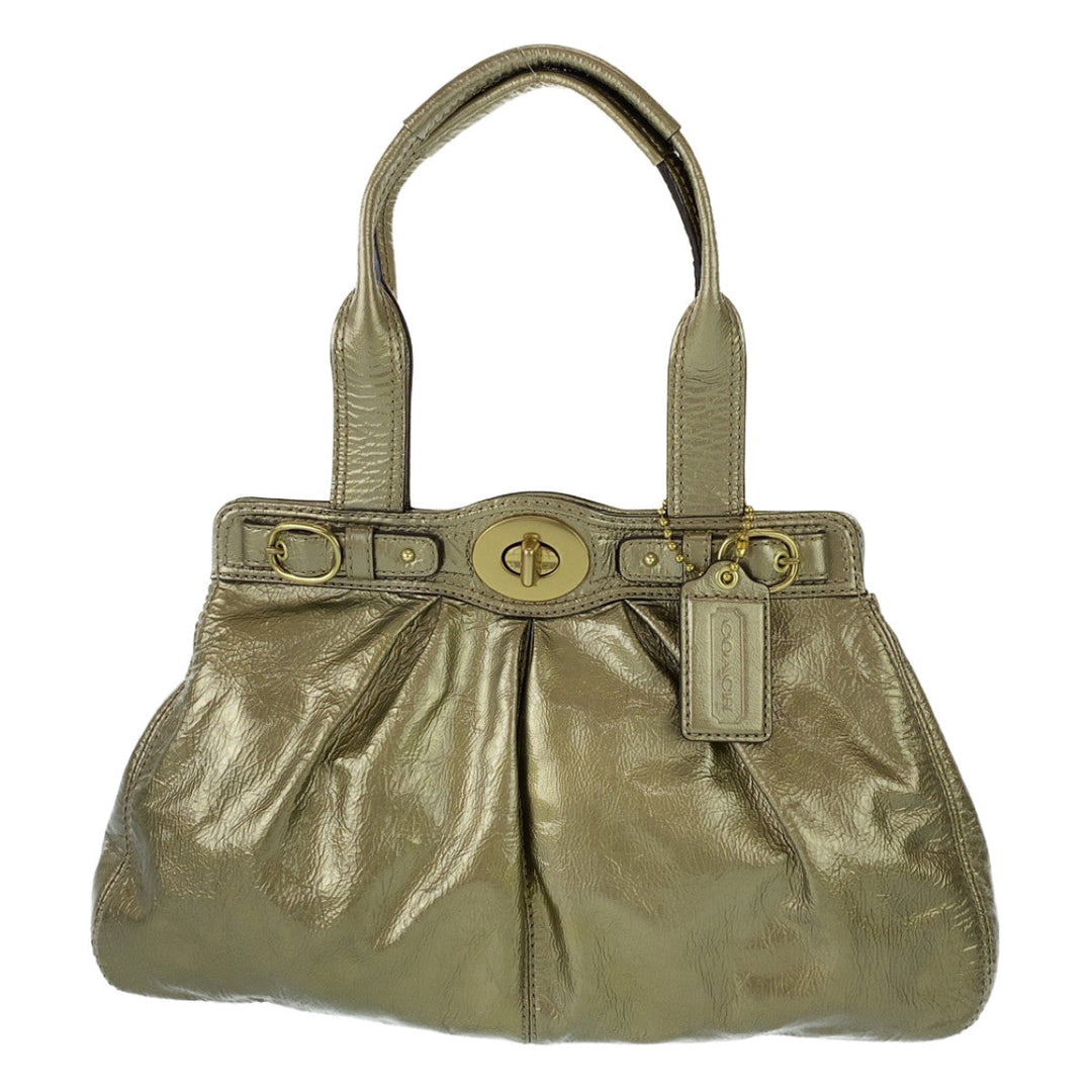 COACH Tote Bag A1069-13926 enamel gold Turn lock
