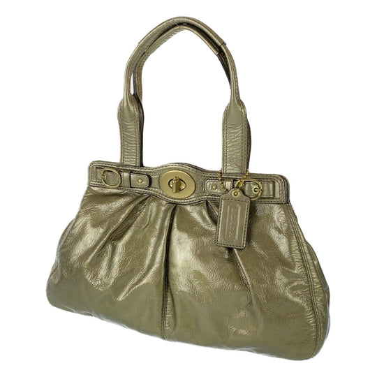 COACH Tote Bag A1069-13926 enamel gold Turn lock