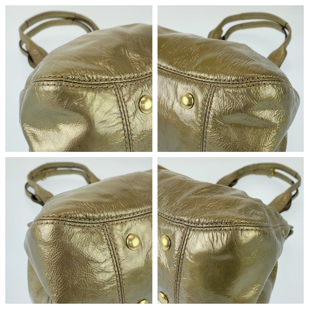 COACH Tote Bag A1069-13926 enamel gold Turn lock