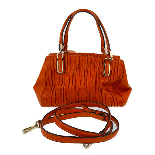 COACH Tote Bag M1394-30782 leather Orange Madison