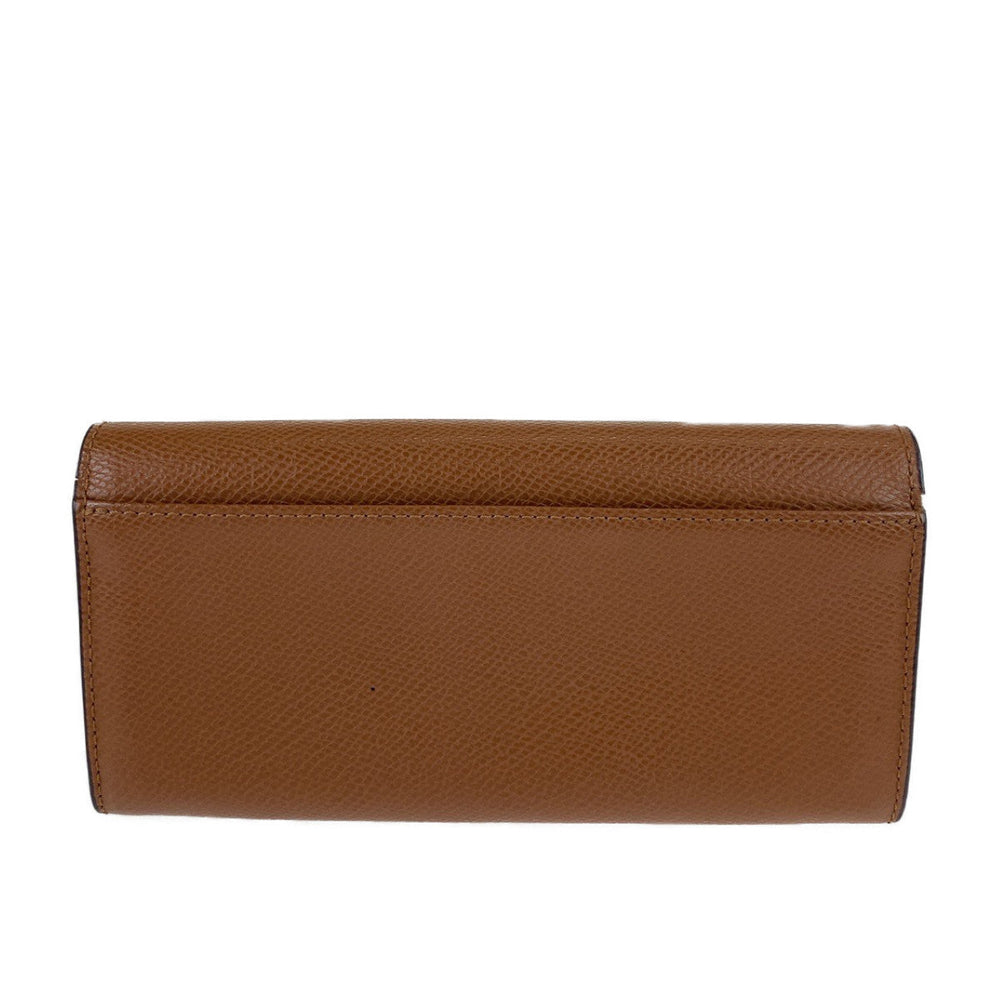 COACH Long Wallet Purse leather Brown