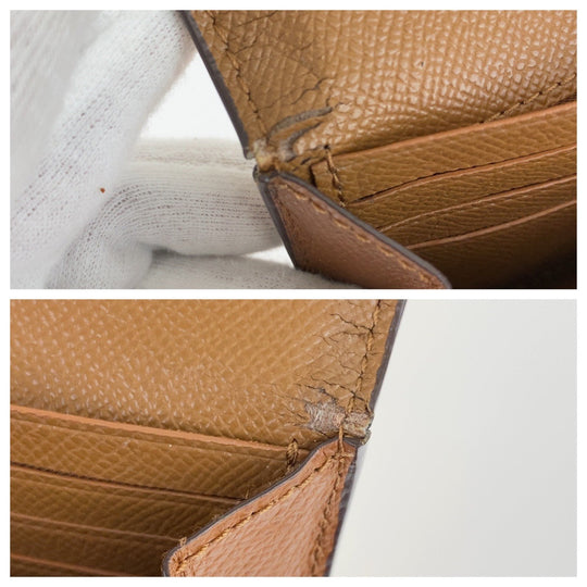 COACH Long Wallet Purse leather Brown