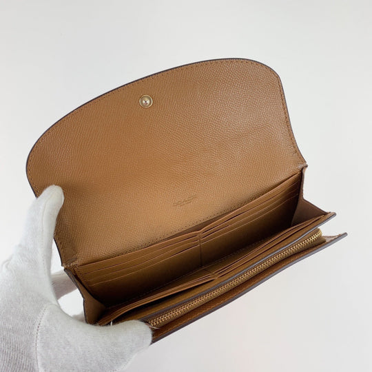 COACH Long Wallet Purse leather Brown