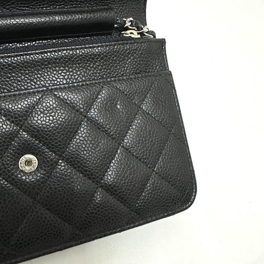 CHANEL Shoulder Bag AP0250 Caviar skin black Matrasse COCO Mark Classic Chain Wallet