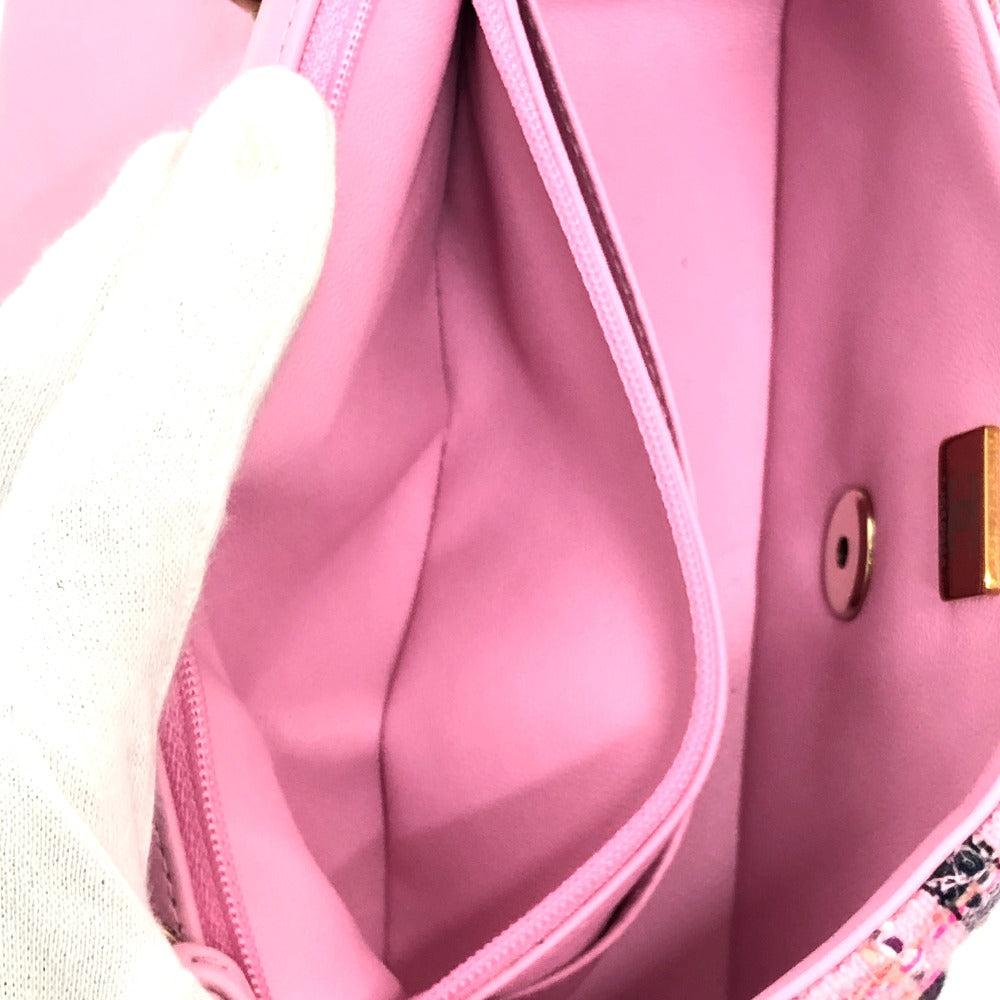 CHANEL Shoulder Bag A69900 tweed pink 24S COCO Mark Women Used Authentic