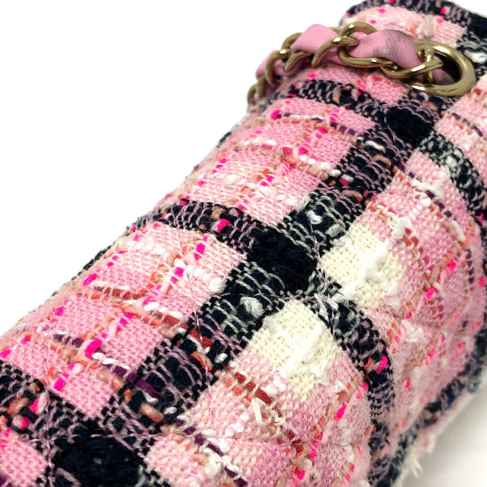 CHANEL Shoulder Bag A69900 tweed pink 24S COCO Mark Women Used Authentic