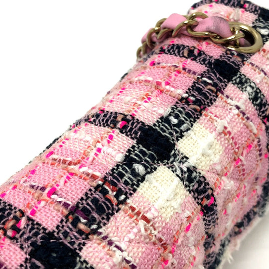 CHANEL Shoulder Bag A69900 tweed pink 24S COCO Mark Women Used Authentic