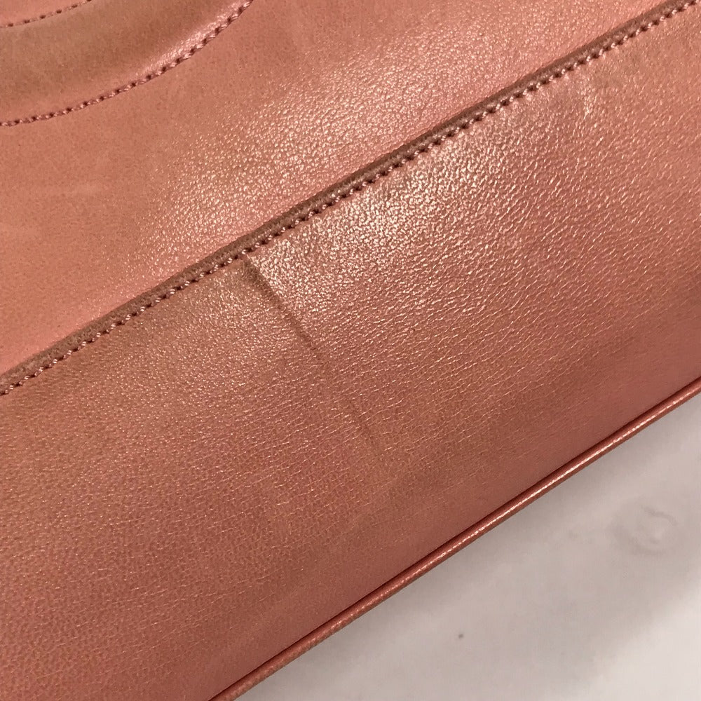 CHANEL Tote Bag leather pink Shoulder Bag CC COCO Mark Women Used Authentic