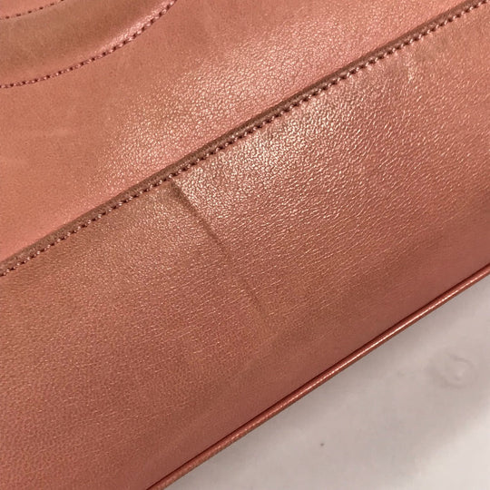 CHANEL Tote Bag leather pink Shoulder Bag CC COCO Mark Women Used Authentic