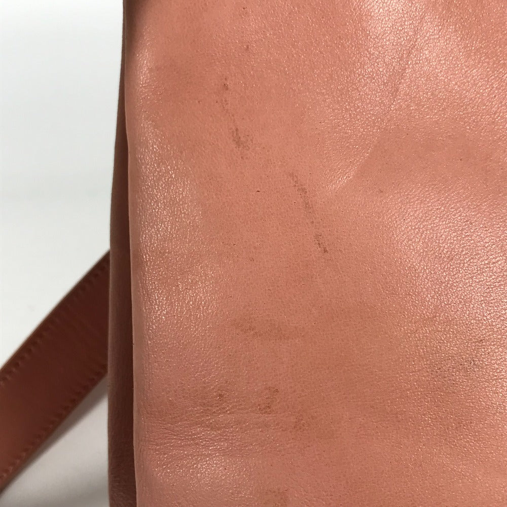 CHANEL Tote Bag leather pink Shoulder Bag CC COCO Mark Women Used Authentic