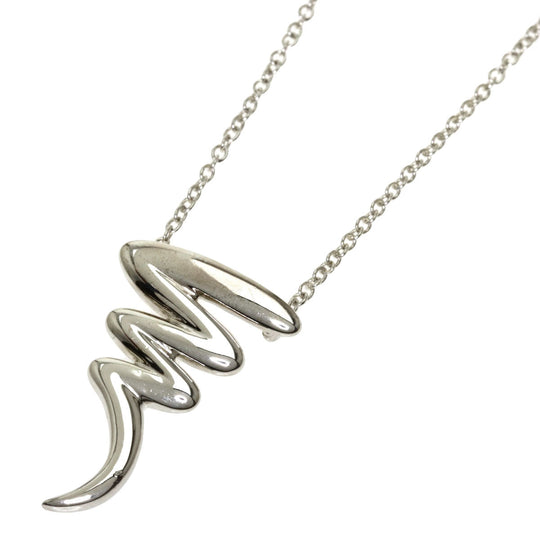 TIFFANY&Co. Necklace SV Silver Scribble Women Used Authentic