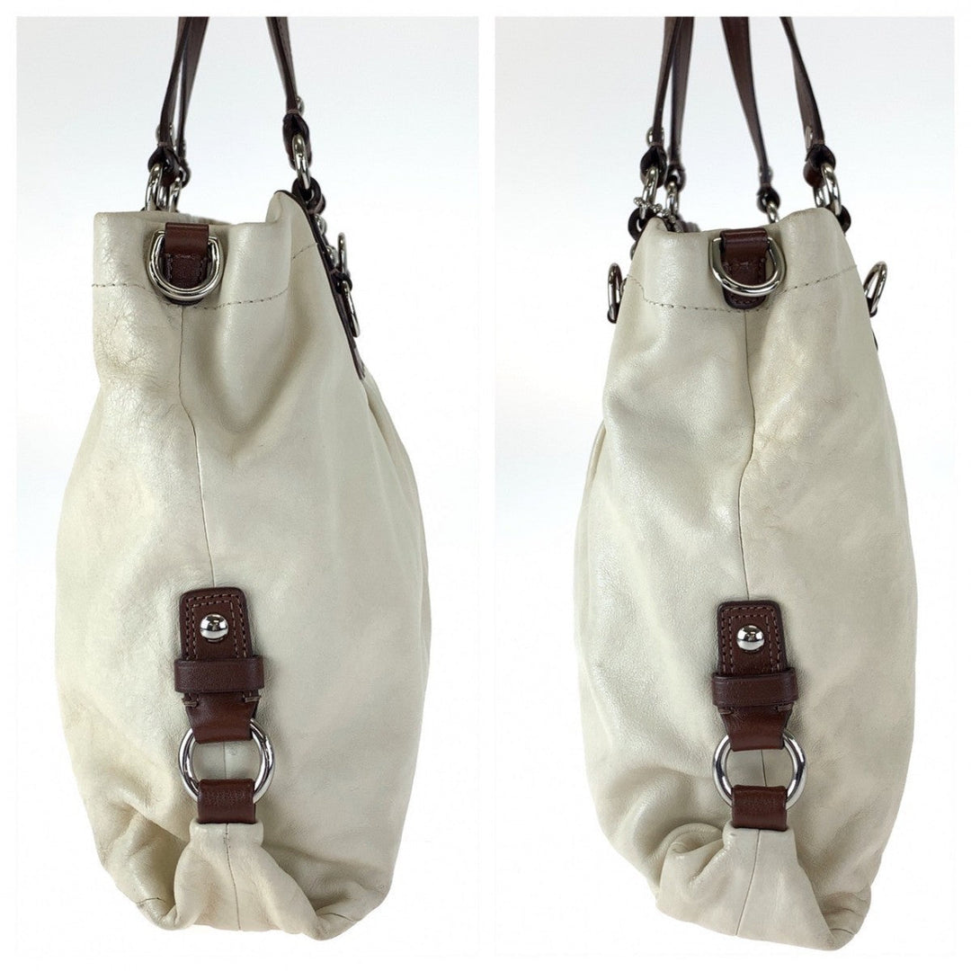 COACH Tote Bag F15513 leather beige Ashley