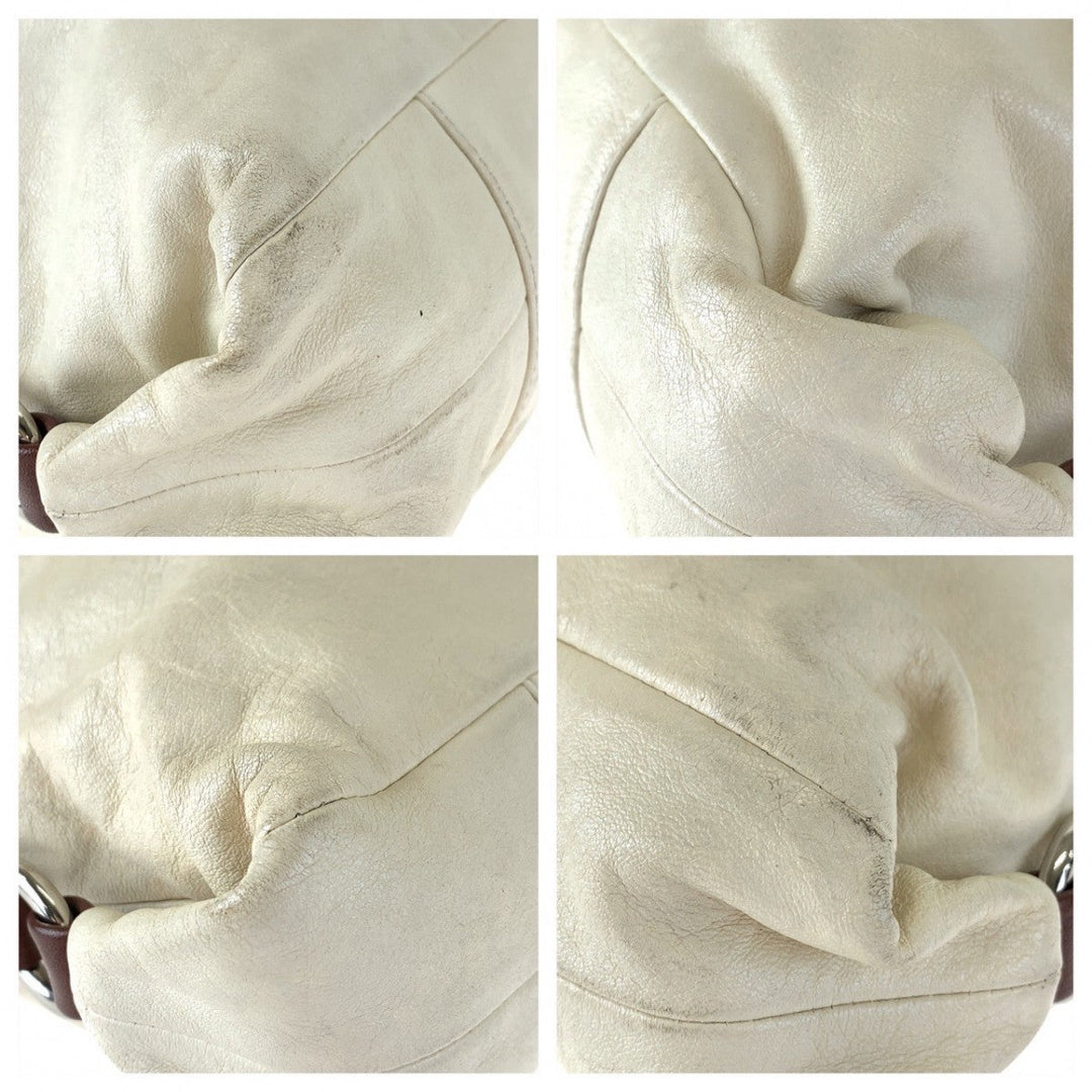 COACH Tote Bag F15513 leather beige Ashley