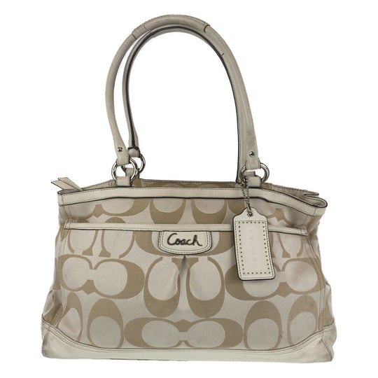 COACH Tote Bag canvas beige Signature