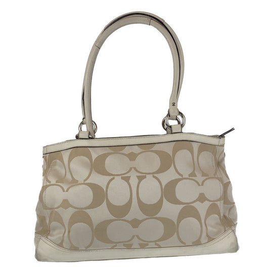 COACH Tote Bag canvas beige Signature