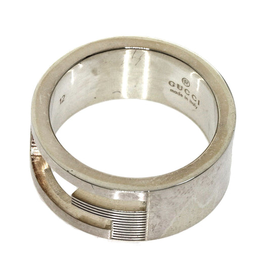GUCCI Ring SV Silver G logo unused #12 Women Used Authentic