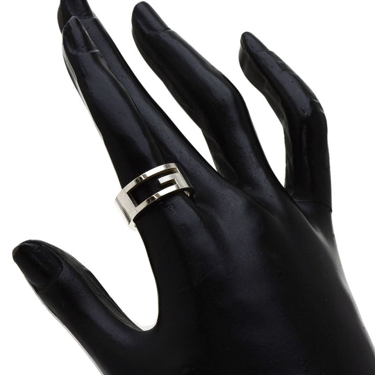 GUCCI Ring SV Silver G logo unused #12 Women Used Authentic