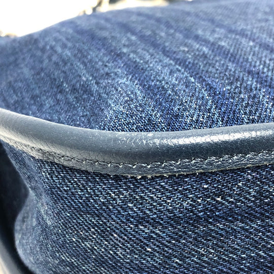 CHANEL Shoulder Bag A57641 denim blue Matrasse COCO Mark
