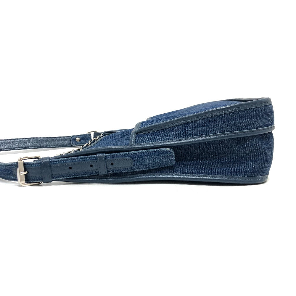 CHANEL Shoulder Bag A57641 denim blue Matrasse COCO Mark
