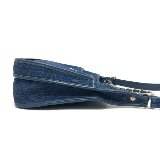 CHANEL Shoulder Bag A57641 denim blue Matrasse COCO Mark