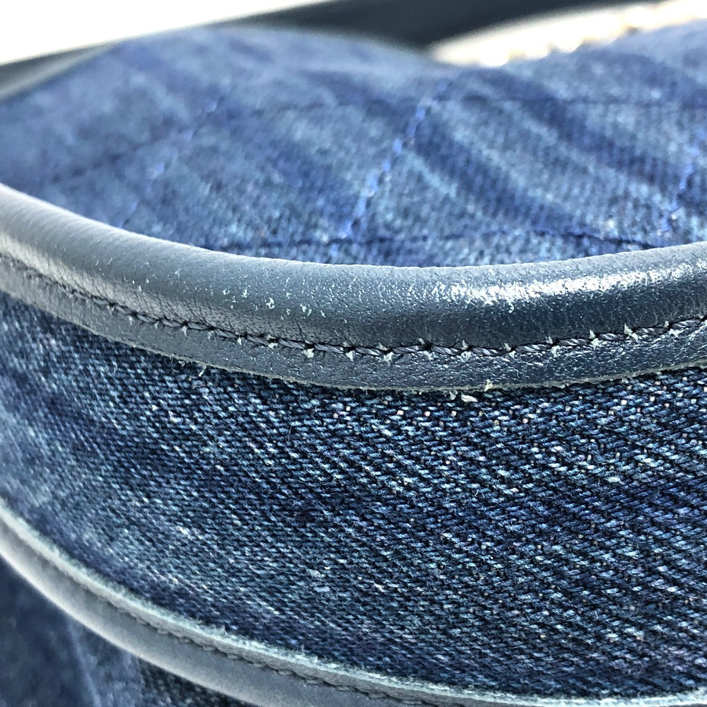 CHANEL Shoulder Bag A57641 denim blue Matrasse COCO Mark