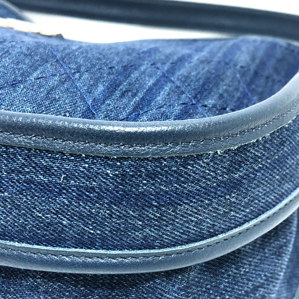 CHANEL Shoulder Bag A57641 denim blue Matrasse COCO Mark