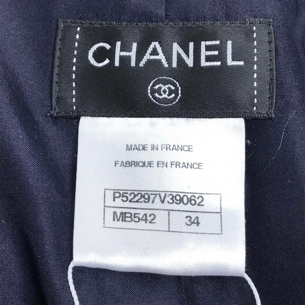 CHANEL Pants fabric Bordeaux Flannel 15B Women 34 Used Authentic