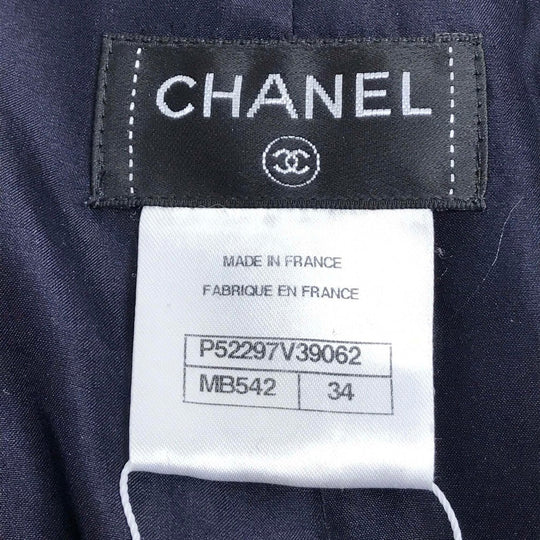 CHANEL Pants fabric Bordeaux Flannel 15B Women 34 Used Authentic