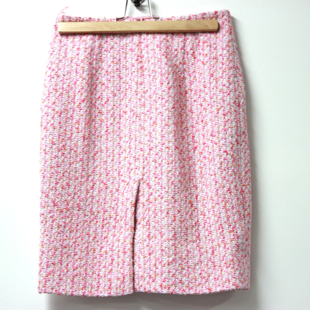 CHANEL skirt tweed pink Apparel knee length 16S Women 34 Used Authentic