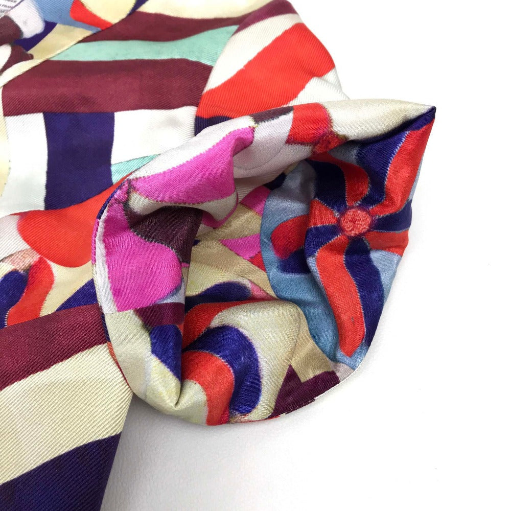 CHANEL one piece P53088 silk multicolor Flower flower 16C Women 36 Used Authentic