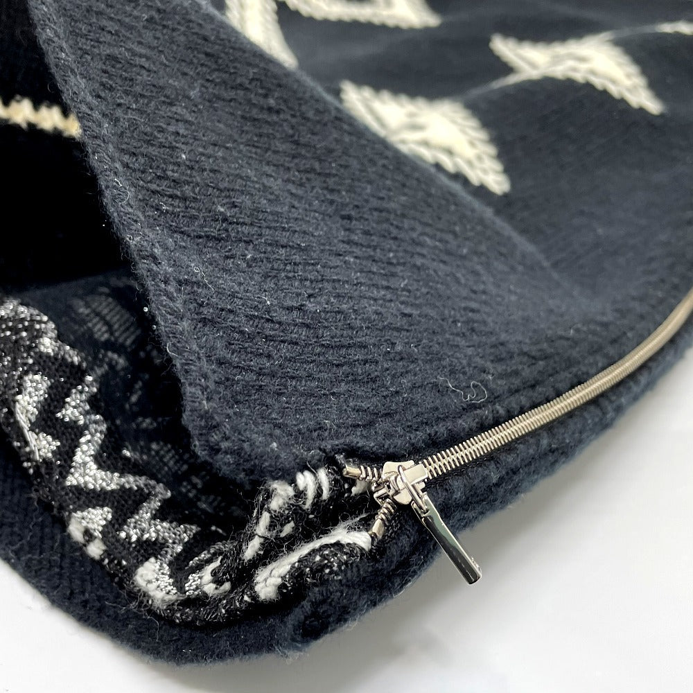 CHANEL skirt P55435K07229 Wool / cashmere black 16K Side double zip Women 34 Used Authentic