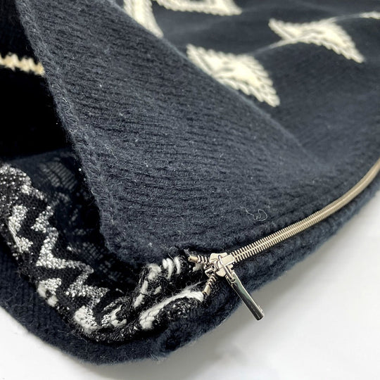 CHANEL skirt P55435K07229 Wool / cashmere black 16K Side double zip Women 34 Used Authentic