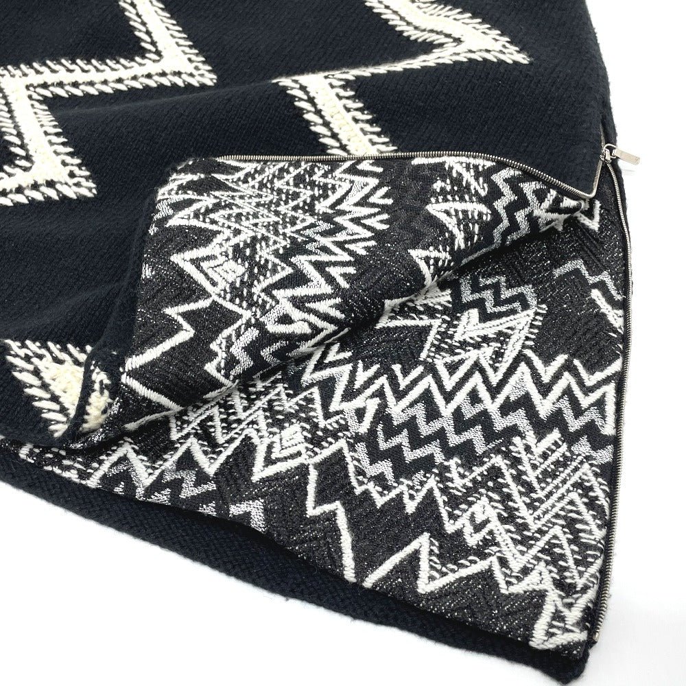 CHANEL skirt P55435K07229 Wool / cashmere black 16K Side double zip Women 34 Used Authentic