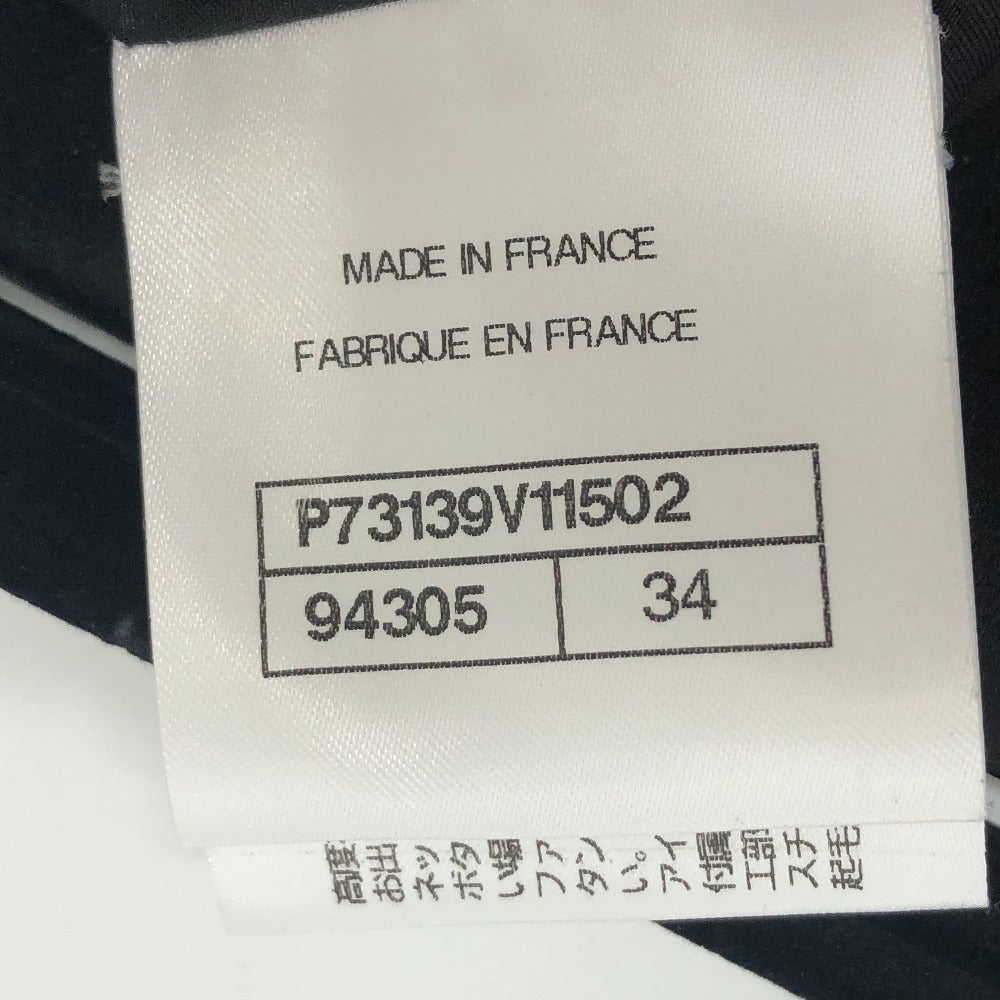 CHANEL Pants P73139 Wool, Silk black 22A Bottoms Women 34 Used Authentic