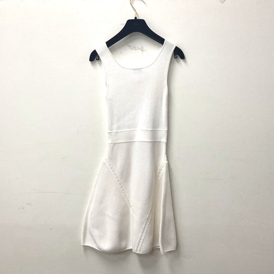 CHANEL one piece cotton white 15P Women 34 Used Authentic