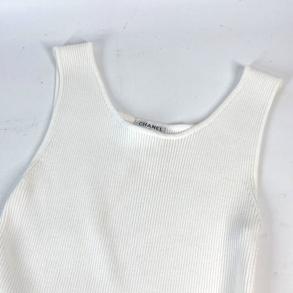 CHANEL one piece cotton white 15P Women 34 Used Authentic