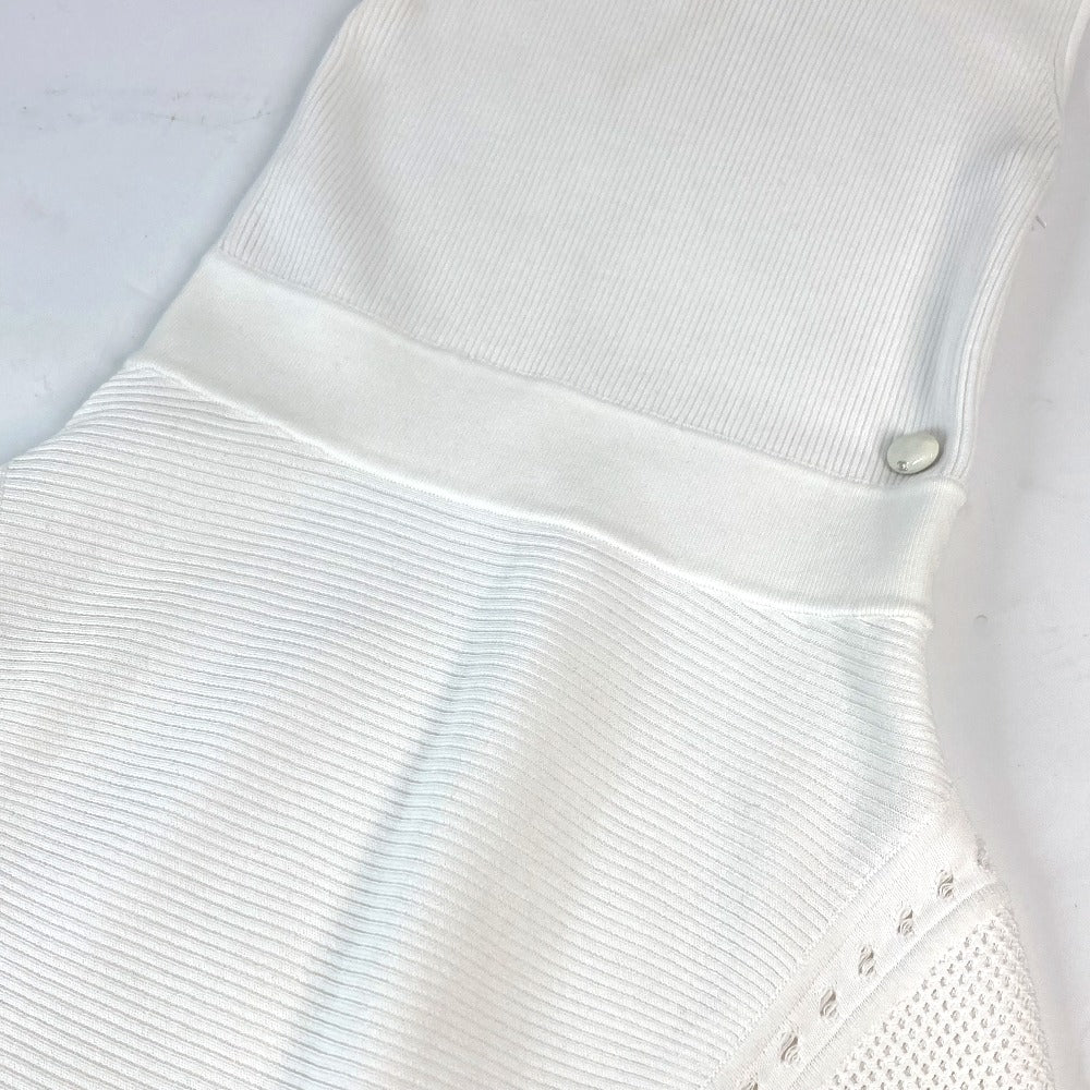 CHANEL one piece cotton white 15P Women 34 Used Authentic