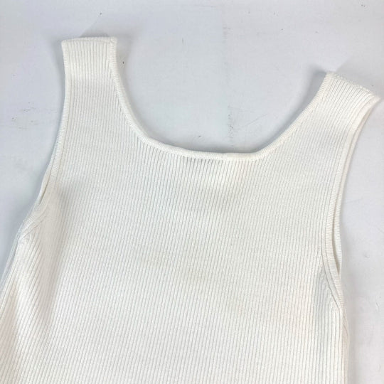 CHANEL one piece cotton white 15P Women 34 Used Authentic